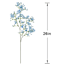 Blue Baby's Breath Floral Stem, 26"