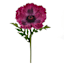 Willow Crossley Purple Soft Touch Poppy Floral Pick, 12.5"