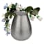 Found & Fable Half Etching  Extra Small Metal Vase, 4.7"