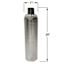 Smooth Silver Metal Oversized Vase, 29"
