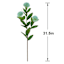 3-Bulb Blue Thistle Floral Stem, 31.5"