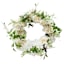 White Mixed Blooms Floral Wreath, 22"