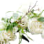White Mixed Blooms Floral Wreath, 22"