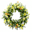 Yellow Wildflower Floral Wreath, 20"