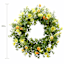 Yellow Wildflower Floral Wreath, 20"
