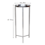 Crosby St. Silver Metal Plant Stand, Medium