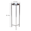 Crosby St. Silver Metal Plant Stand, Small