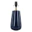 Navy Fluted Ceramic Medium Table Lamp, 16"