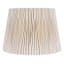 Beige Pleat Drum Large Table Lamp Shade, 13x17x12