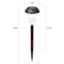 2-Lumen Solar Brown Pathway Light