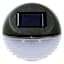 Set of 4 2-Lumen Solar Black Circle Deck Light