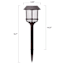 6-Pack 8-Lumen Solar  Oil Rubbed Bronze Caged Pathway Lights