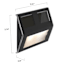 5-Lumen Solar Black Deck Light