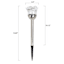 Solar Color Changing Rose Pathway Light