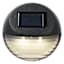 2-Lumen Solar Black Circle Deck Light
