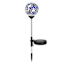 Solar Blue Mosaic Globe Pathway Light