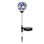 Solar Blue Mosaic Globe Pathway Light