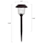 15-Lumen Oil Rubbed Bronze Melon Pathway Light
