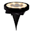 4-Pack 30-Lumen Solar Multi-Purpose Black Disc Light