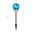 Solar Blue Crackle Small Globe Pathway Light
