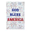 Patriotic God Bless America Flag, 17.5"
