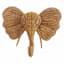 Natural Woven Elephant Wall Decor, 18x20