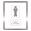 Framed His Print Under Glass Jeweled Wall Art, 13x11