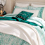 Found & Fable 3-Piece Green Distressed Medallion Cotton Comforter Set, Full/Queen