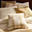 Honeybloom Tan Plaid Mohair Throw Pillow, 24"