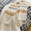 Honeybloom Striped Textured Woven Oversized Throw Blanket, 60x80