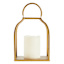 Honeybloom Gold Metal Lantern, 6x10