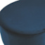 Emmy Stool with Wooden Legs, Navy Blue Velvet