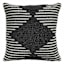 Tracey Boyd Dark Grey Geo Beaded Throw Pillow, 12"