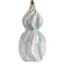 Blue Reactive Glaze Ceramic Medium Table Lamp with Shade, 25"