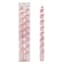 2-Pack Pink Twisted Taper Candles