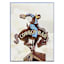 Framed Neon Acrylic Cowboy Bar Canvas Wall Art, 18x24