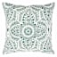 Found & Fable Medallion Print Throw Pillow with Tassels, 18"
