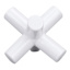 White Ceramic Jack Decor, 7"