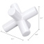 White Ceramic Jack Decor, 7"