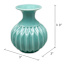 Teal Ceramic Vase, 4"