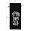 Better Than Coal Black Wine Bottle Gift Bag
