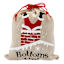Bottoms Up Burlap Gift Bag Set