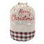 Jumbo Merry Christmas Fabric Gift Bag, 24x27