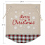 Jumbo Merry Christmas Fabric Gift Bag, 24x27