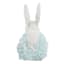 Providence Blue Floral Paper Easter Bunny, 6"