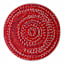 Providence Round Red Boucle Placemat, 15"