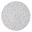 Providence Patriotic Round Red, White & Blue Boucle Placemat, 15"
