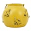 Honeybloom Yellow Bee Metal Outdoor Solar Lantern, 6"