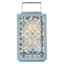 Providence Blue Dragonfly Outdoor Solar Lantern, 12"