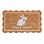 Scalloped Happy Easter Bunny Coir Mat, 18x30